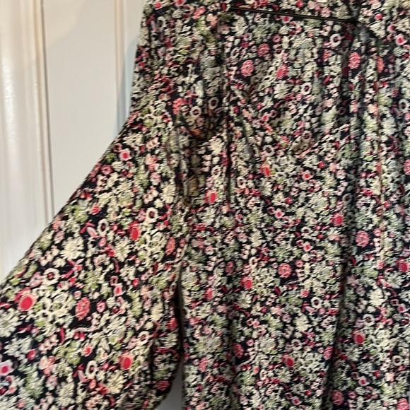 Cinq à Sept | Quin Floral Layered Overlay Feminine Flowy Midi Dress Size 4 - Picture 7 of 13